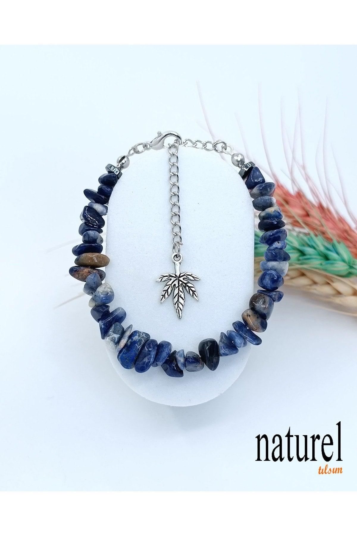 Natural Stone Sodalite Women's Bracelet - Broken Natural Stone - Gift Bracelet - Swordslife