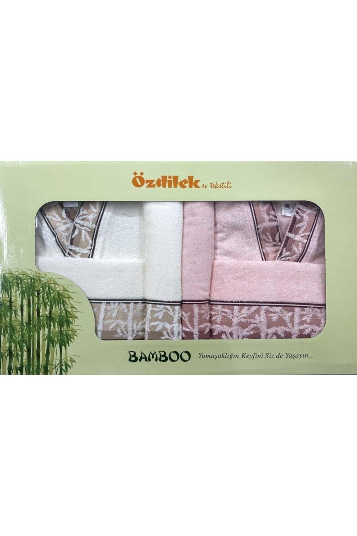 Sunset Cream - Powder Bamboo Family Bathrobe Set - Swordslife