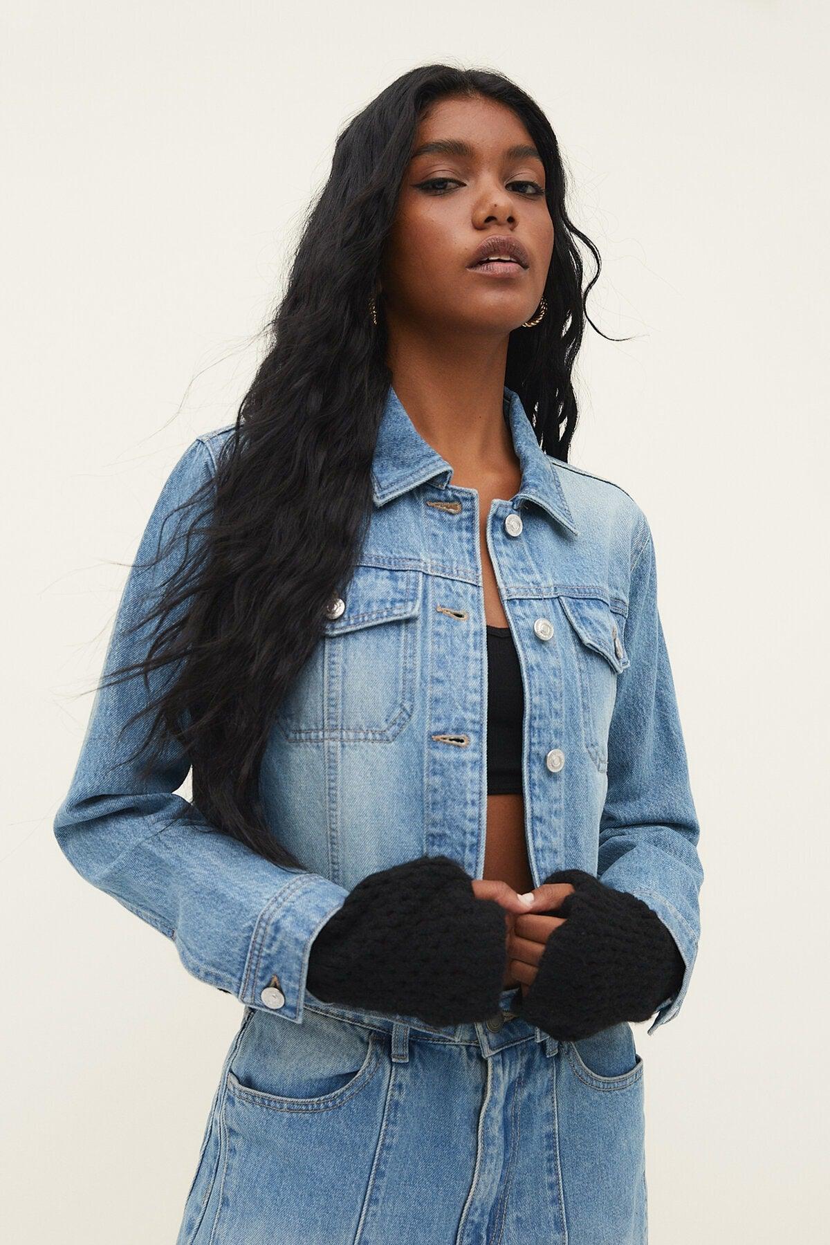 Stretch Denim Jacket - Swordslife