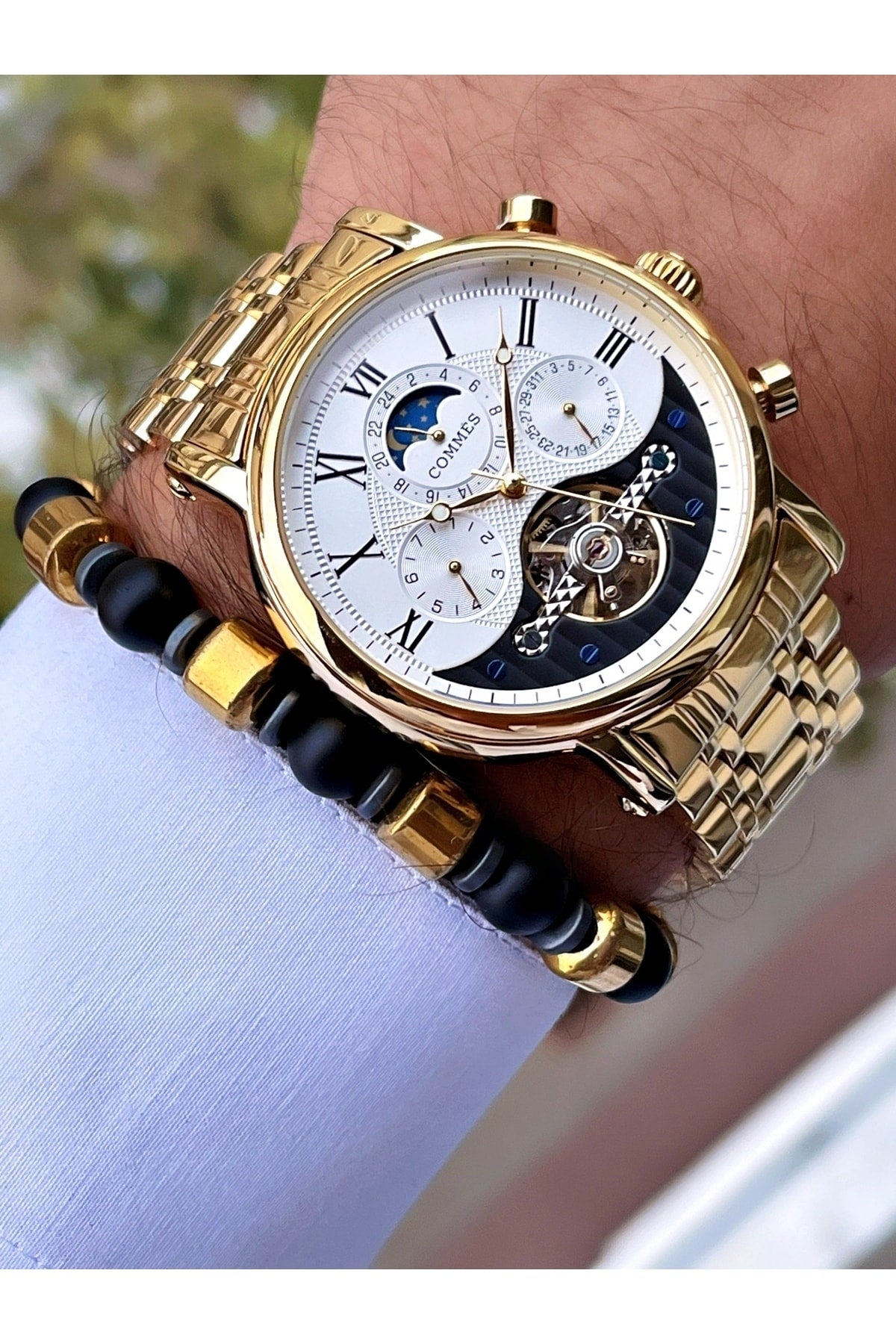 Time Automatic Movement Luxury Men'S Wristwatch