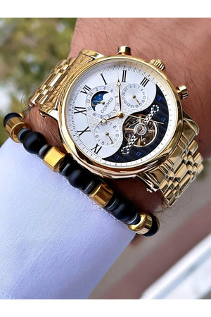 Time Automatic Movement Luxury Men'S Wristwatch