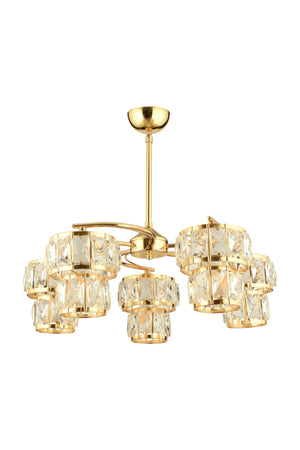 Alpha 5-Piece Gold Chandelier