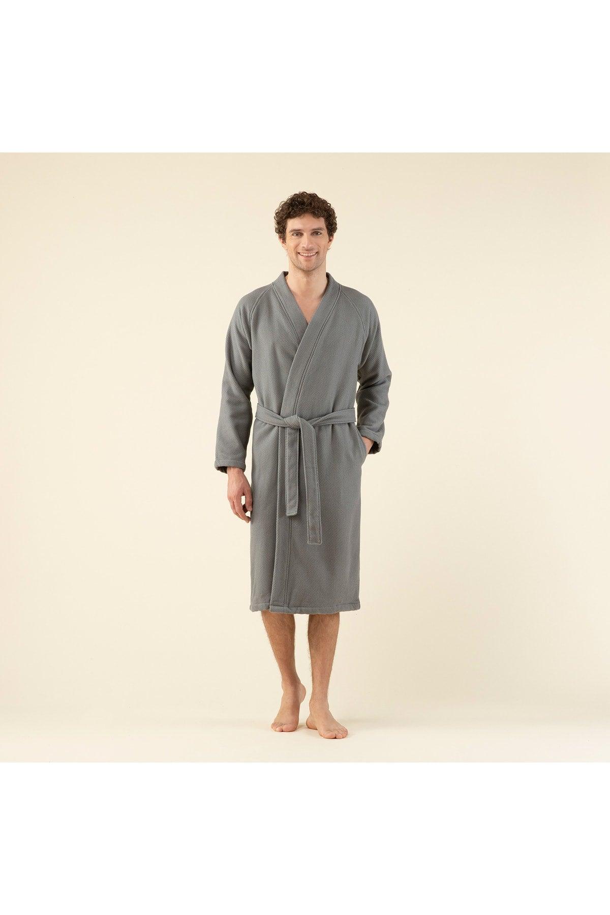 Sobeska Men's Bathrobe Anthracite - Swordslife