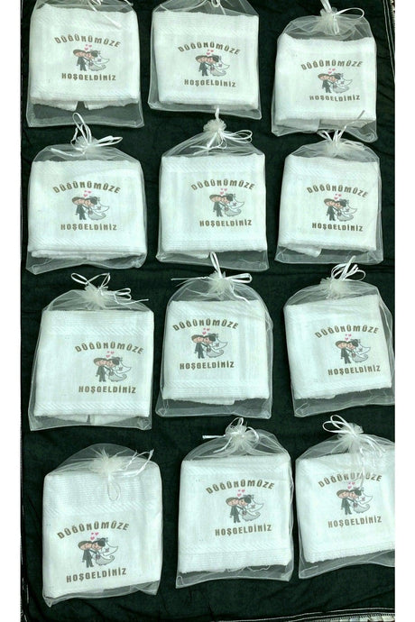 Wedding Towel , Tulle Pouch Wedding Towel Car Towel Convoy Towel 12 Pack 7 - Swordslife