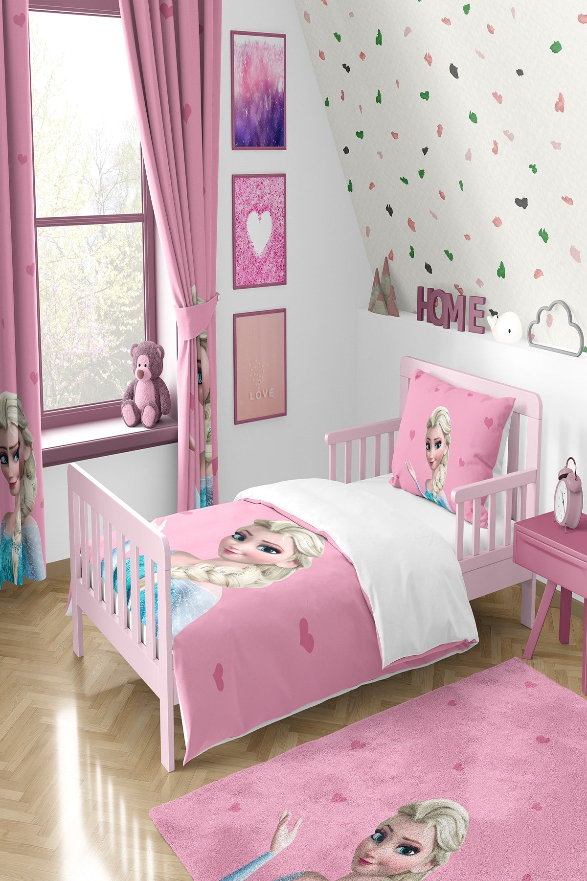 Elsa Patterned Elsa Duvet Cover Set Tlan-069