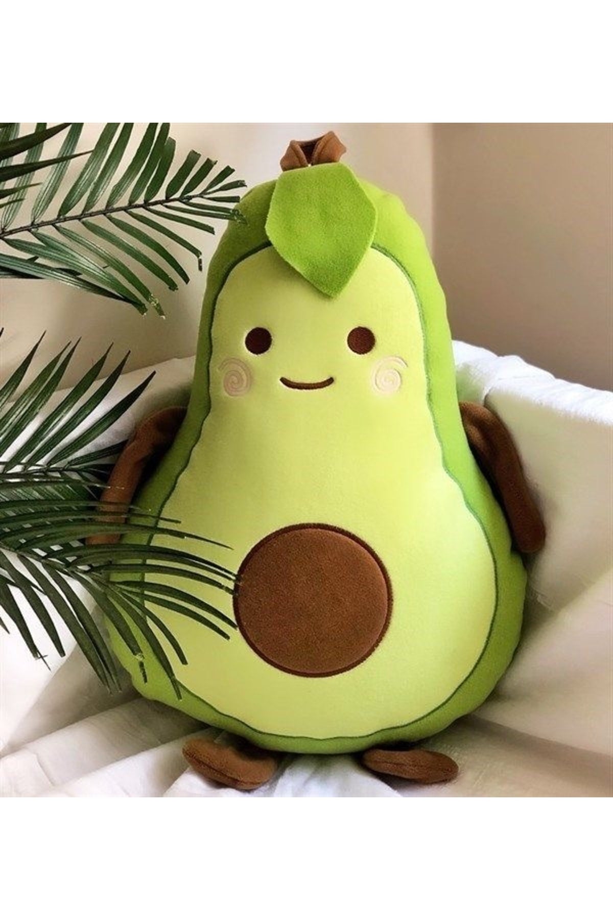 Small Size Avocado Plush Pillow & Sleeping Companion & Toy 35Cm