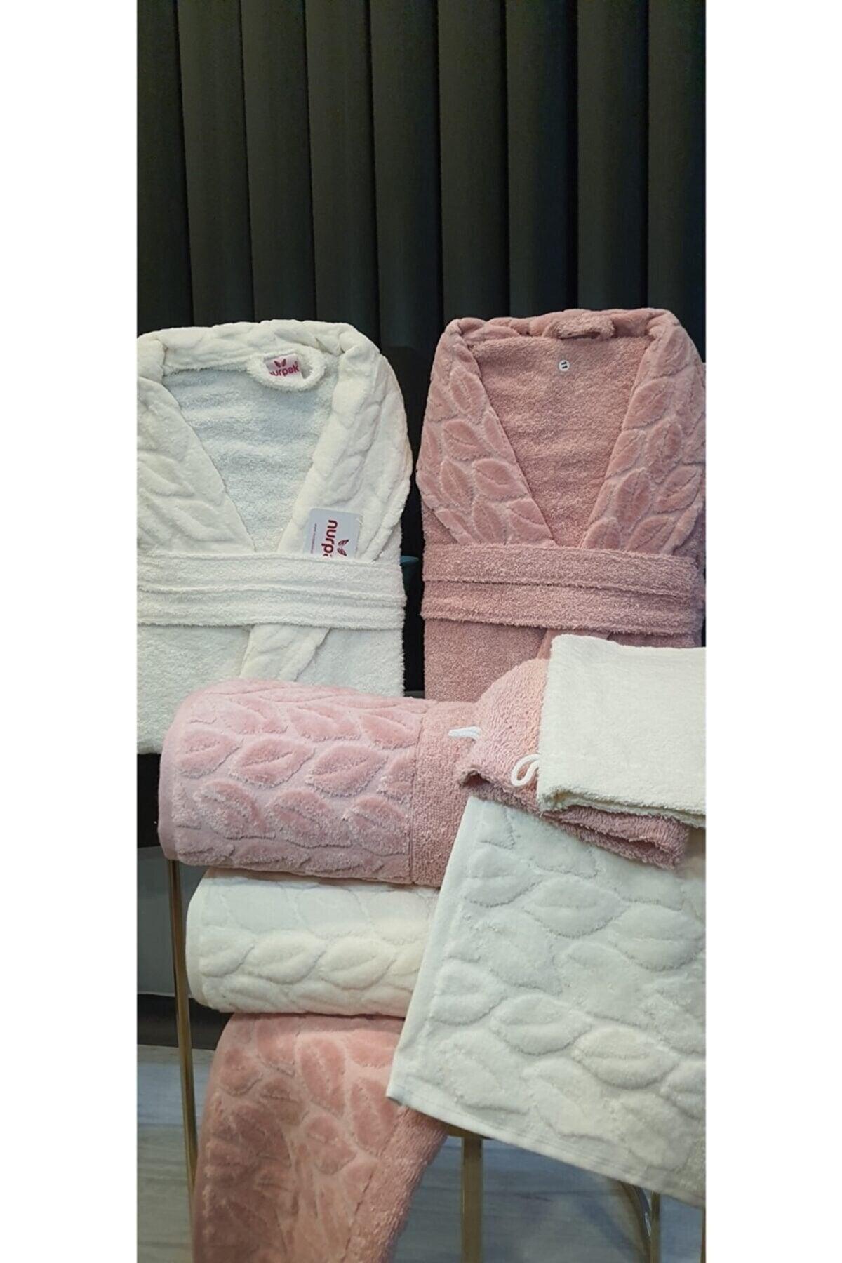 Hazal Cotton 8 Piece Family Bathrobe Set - Swordslife