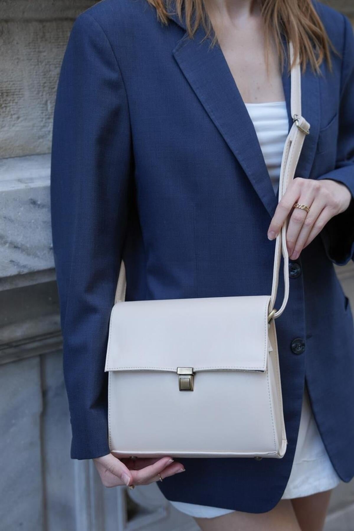 Beige Women'S Designer Vintage Bag
