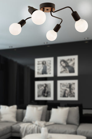 Octopus 4Th Modern Black Chandelier