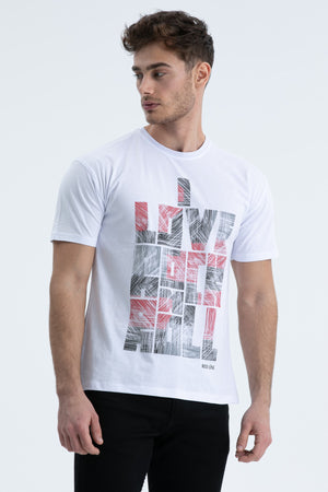 Men'S T-Shirt Regular Fit S-4095 White