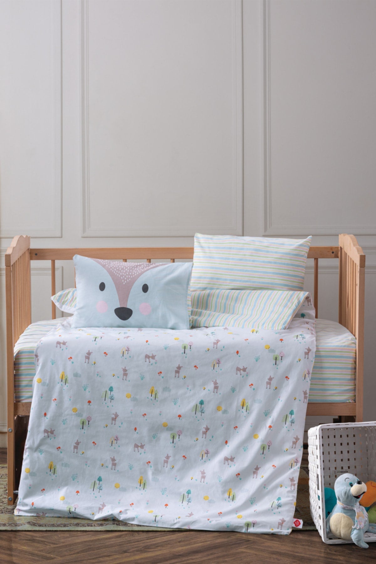 Baby Duvet Cover Set Roe Mint