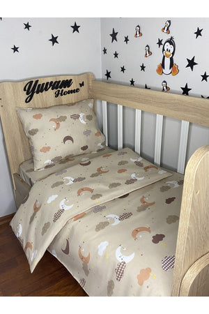 Baby Duvet Cover Set (For 60/120 Cradle)Choose The Product That Fits The Size Of Your Bed!
