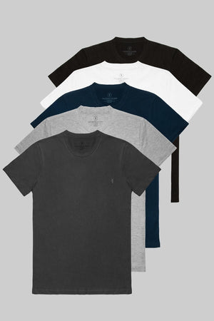 Standard Pattern Basic 5-Pack T-Shirt 1000