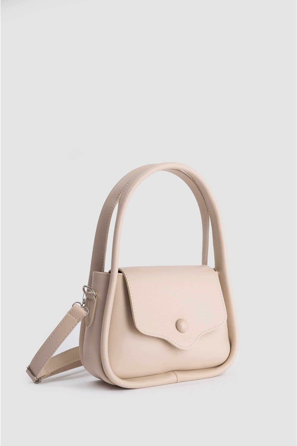 Women's Cream Shoulder And Arm Bag - Swordslife