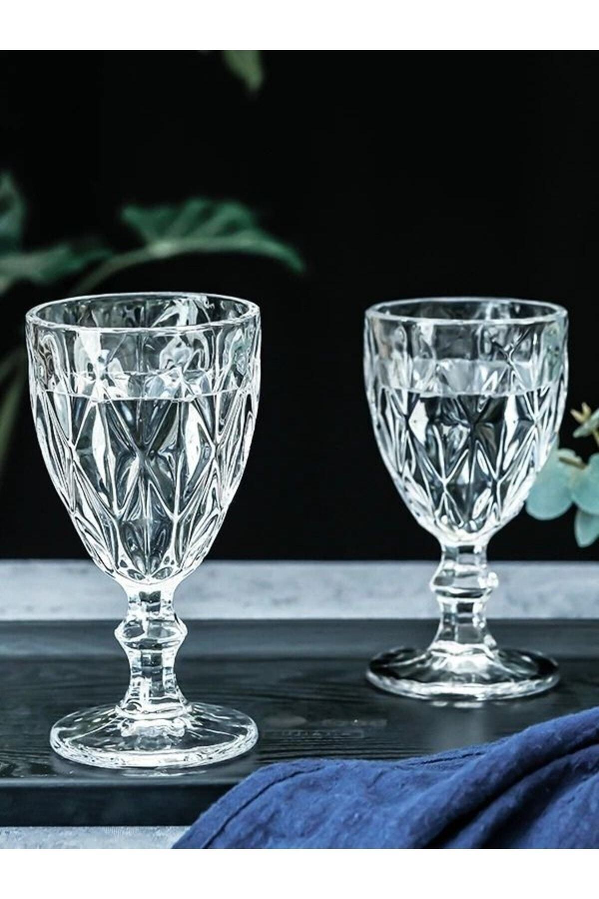 Sara Crystal Cut 6 Pieces Coffee Water / Liquor Glass Yldz8700254759