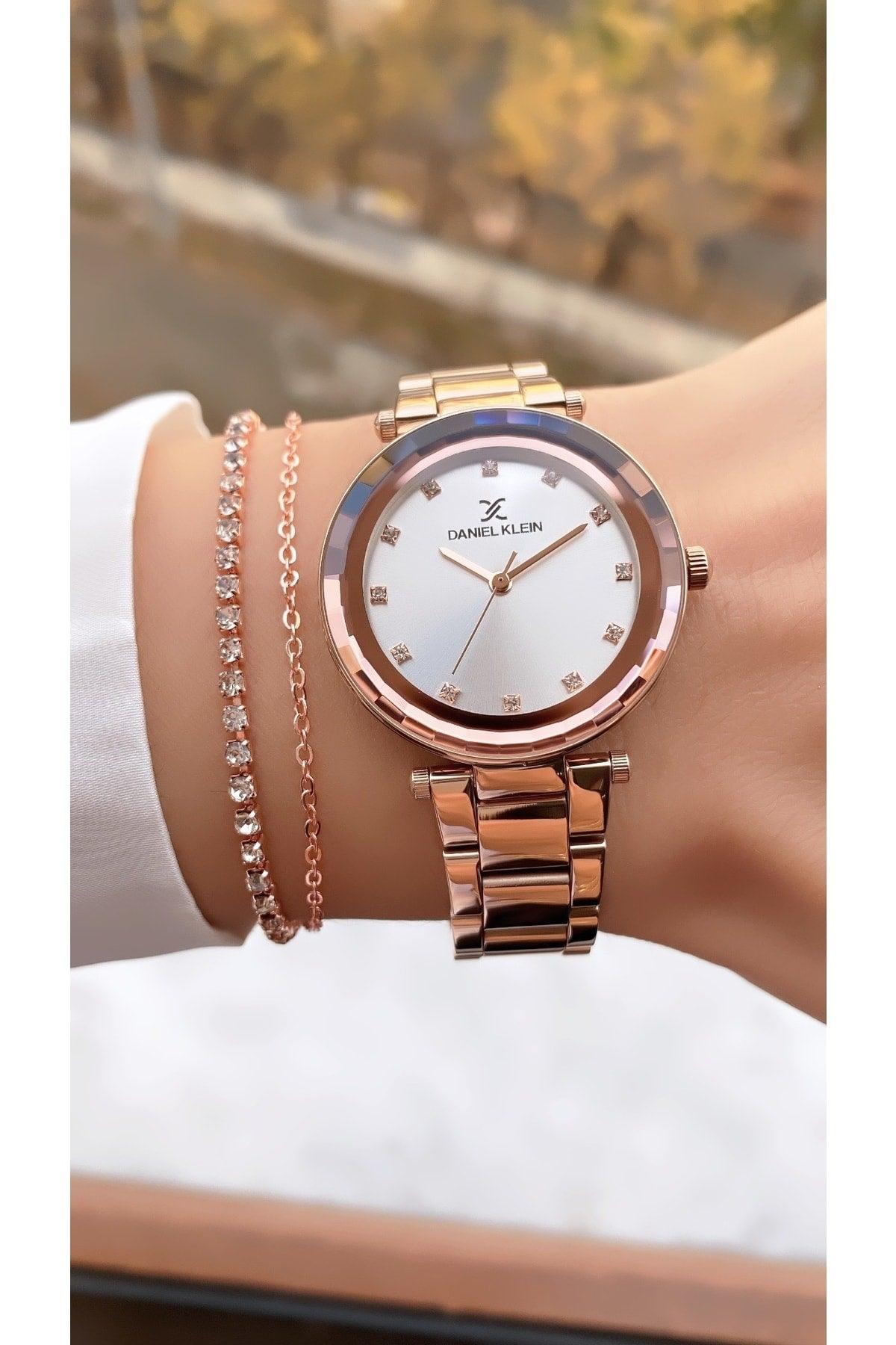 Women's Rose Color Steel Band + Gift Bracelet Wristwatch - Swordslife