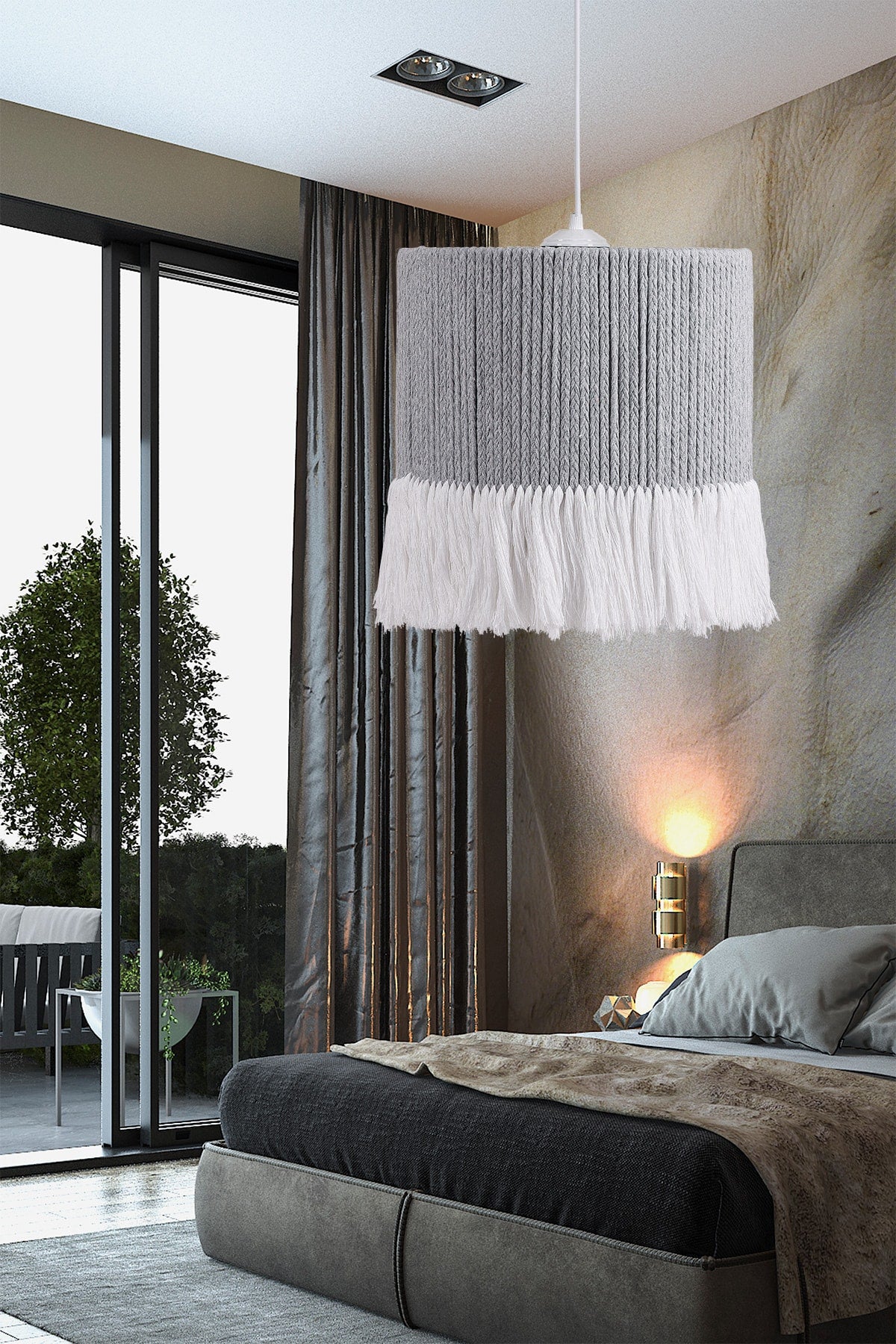 Bandit Handmade Chandelier Gray White Hnmd-42