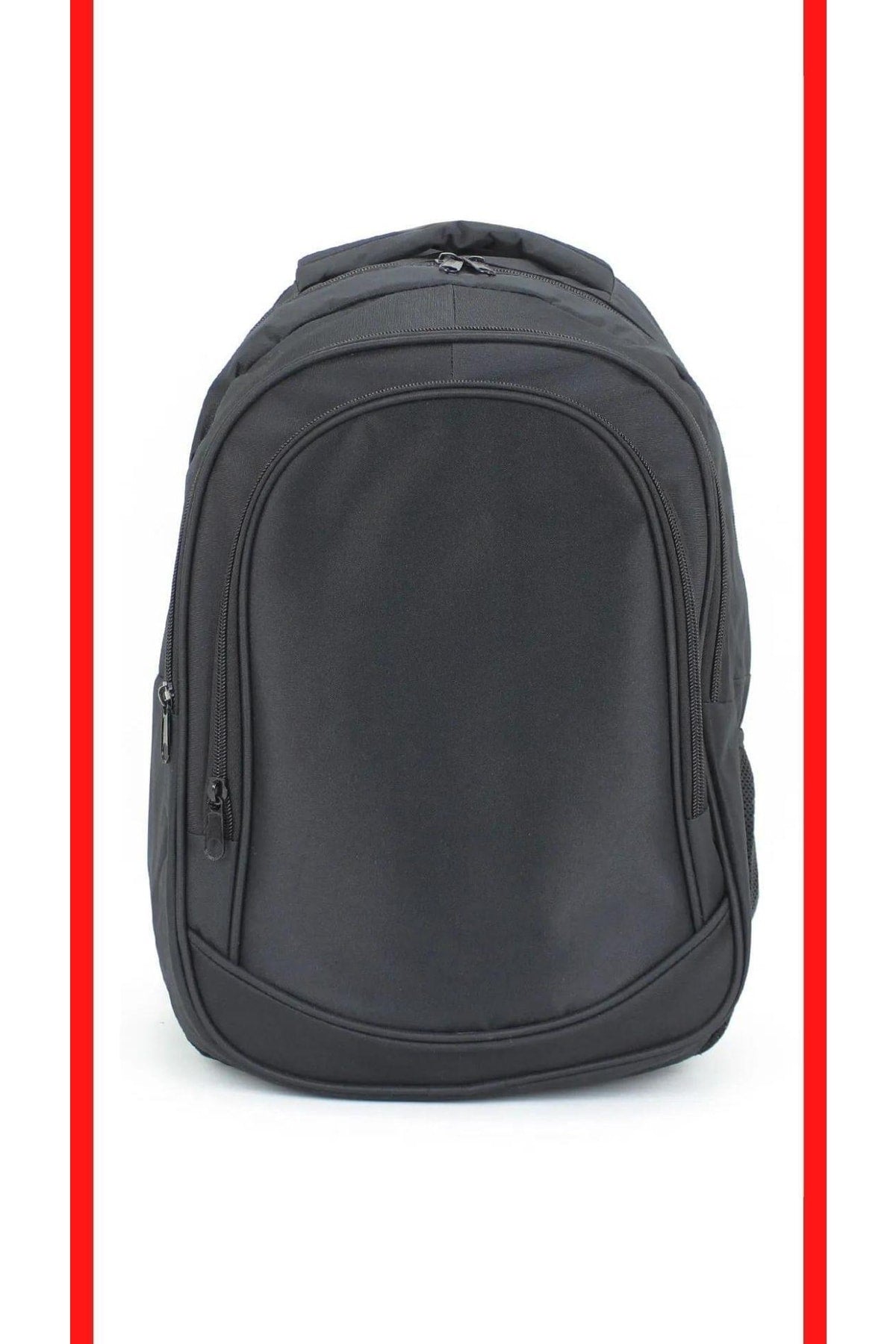 Waterproof Fabric Basic Black Backpack