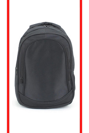 Waterproof Fabric Basic Black Backpack