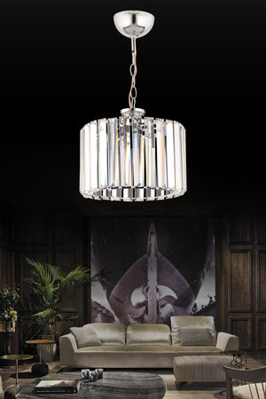 Luxury Diamond Silver Crystal Stone Chandelier