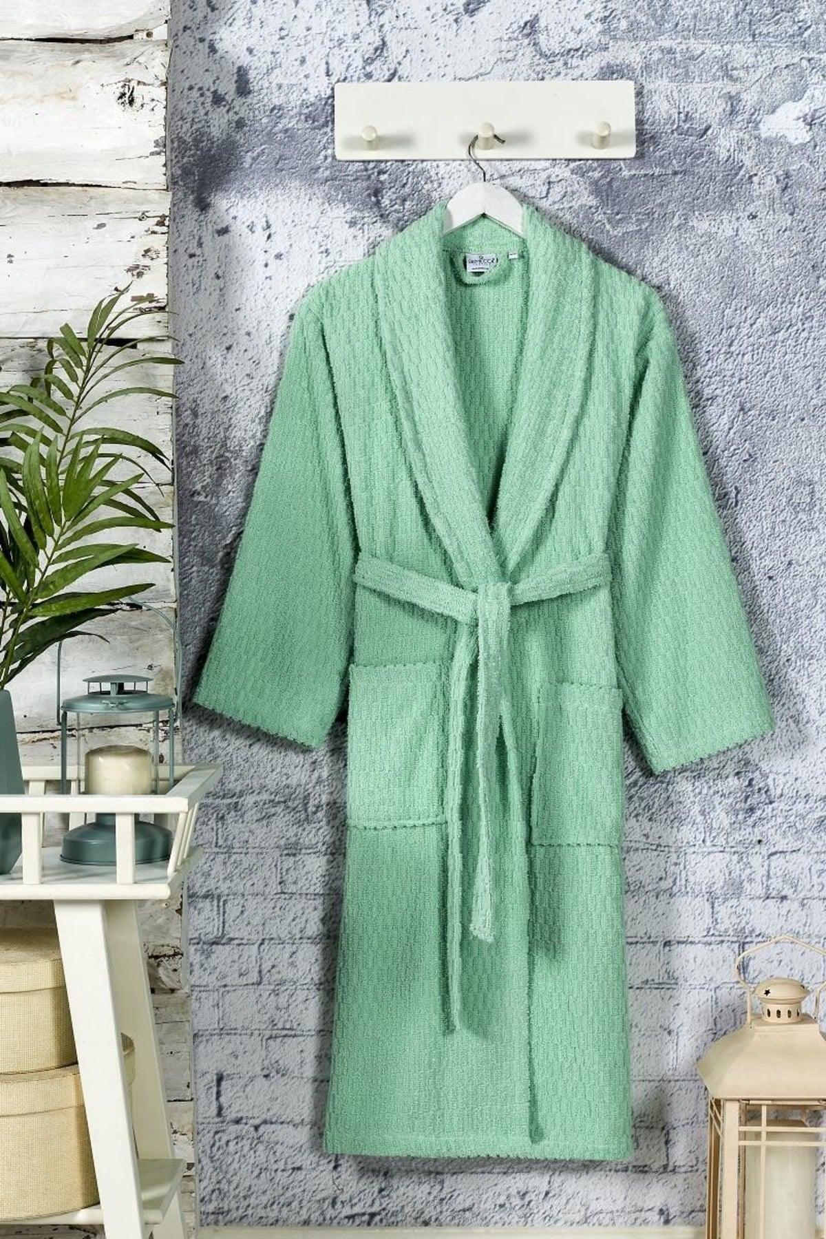 Daıly Patterned Shawl Collar Curl Bathrobe - Swordslife