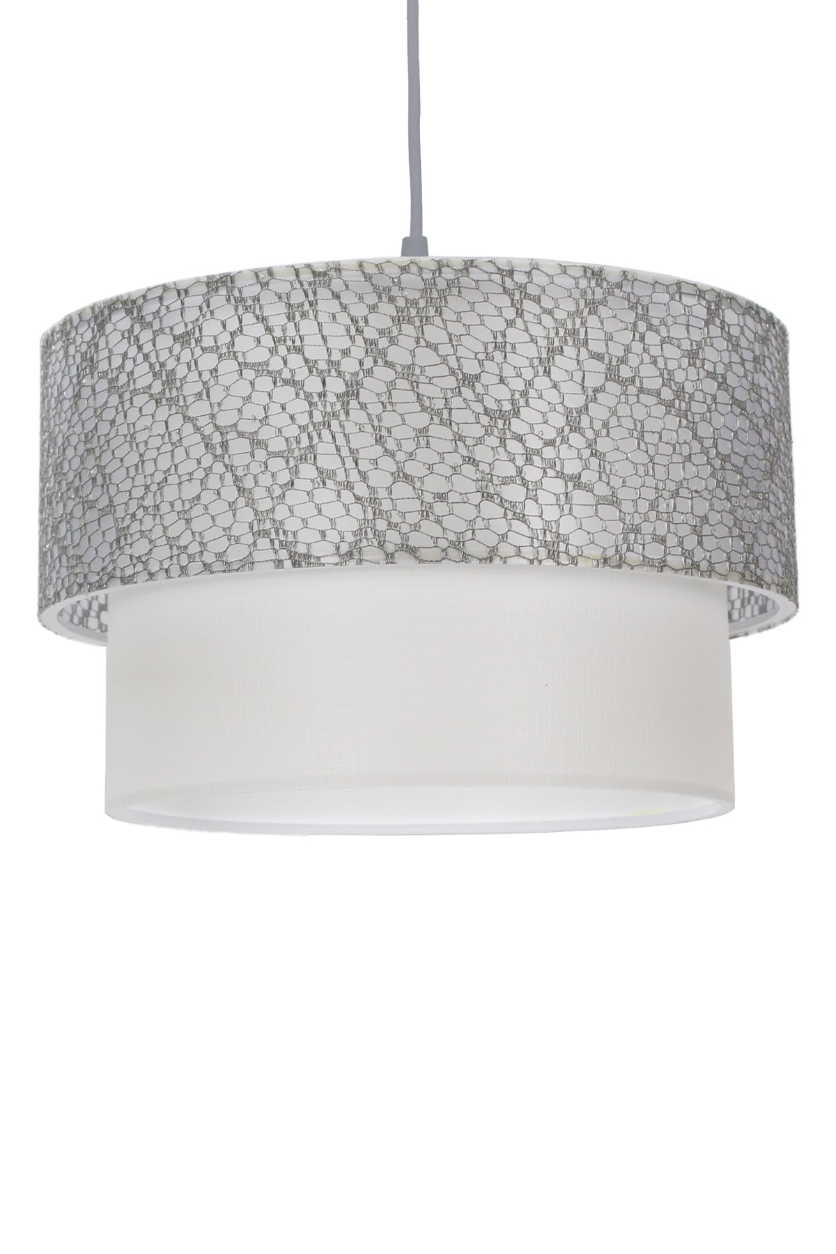 Cake Pendant Lamp Chandelier Lacy Gray