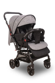 Gray Sapphire Reversible Baby Stroller