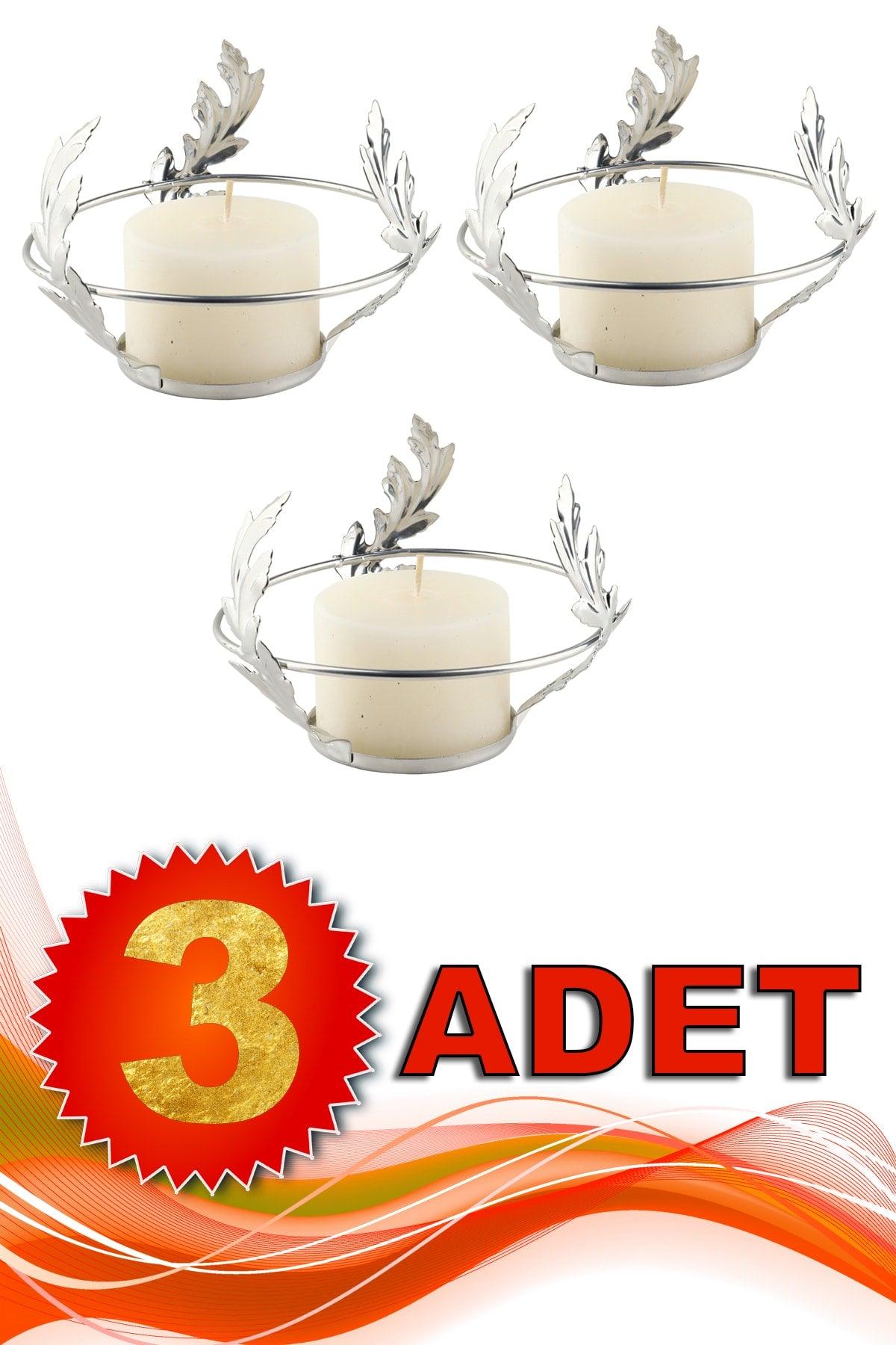 Haliç 3rd Set Candle Holder Chrome - Swordslife