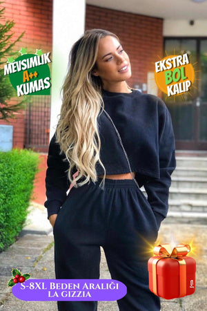 2 Thread Summer Plus Size Gray / Black Women's High Waist Oversize Sweatpants Jogger - Swordslife