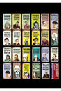 Literature Street Poets And Writers Retro Wooden Poster Set 24 Pcs - Swordslife
