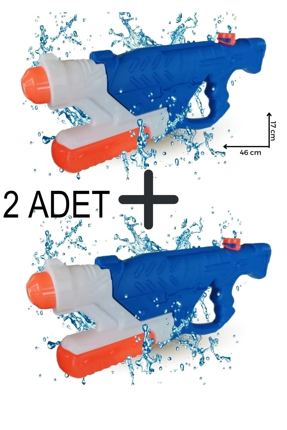 Jumbo Large Size 2 Pieces Water Gun With Pump 1 Liter Tank