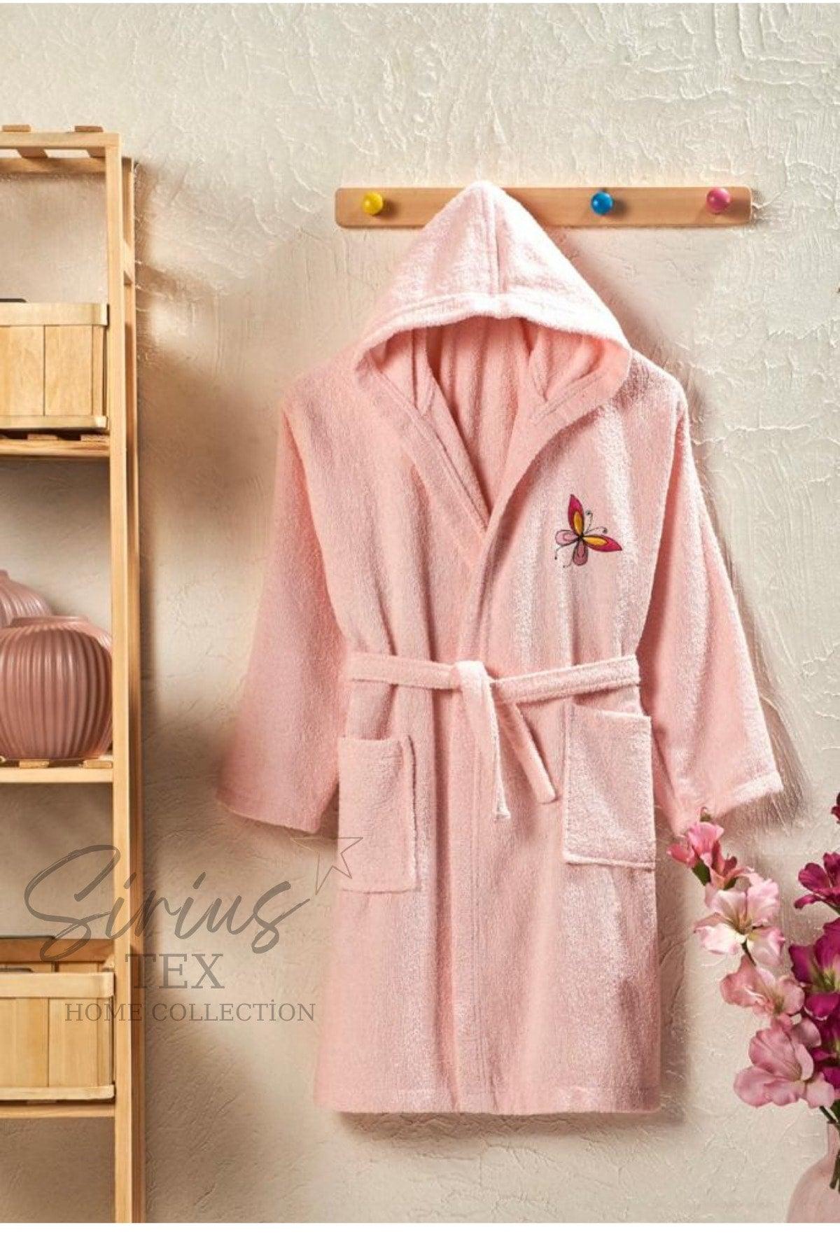 Plain And Hooded Cotton Kids Bathrobe - Swordslife