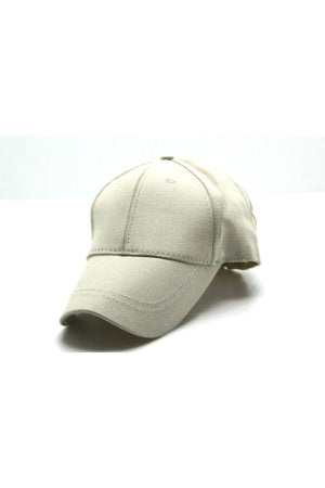Adjustable Men'S-Women'S Plain Sports Hat With Velcro Back
