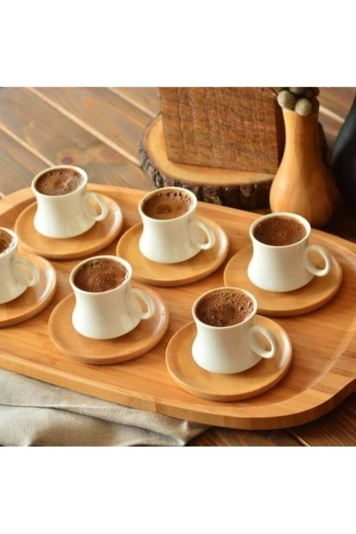 Largi 6 Person Coffee Set Bamboo