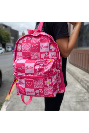 Barbie Sweet Collage School Bag With Two Eyes