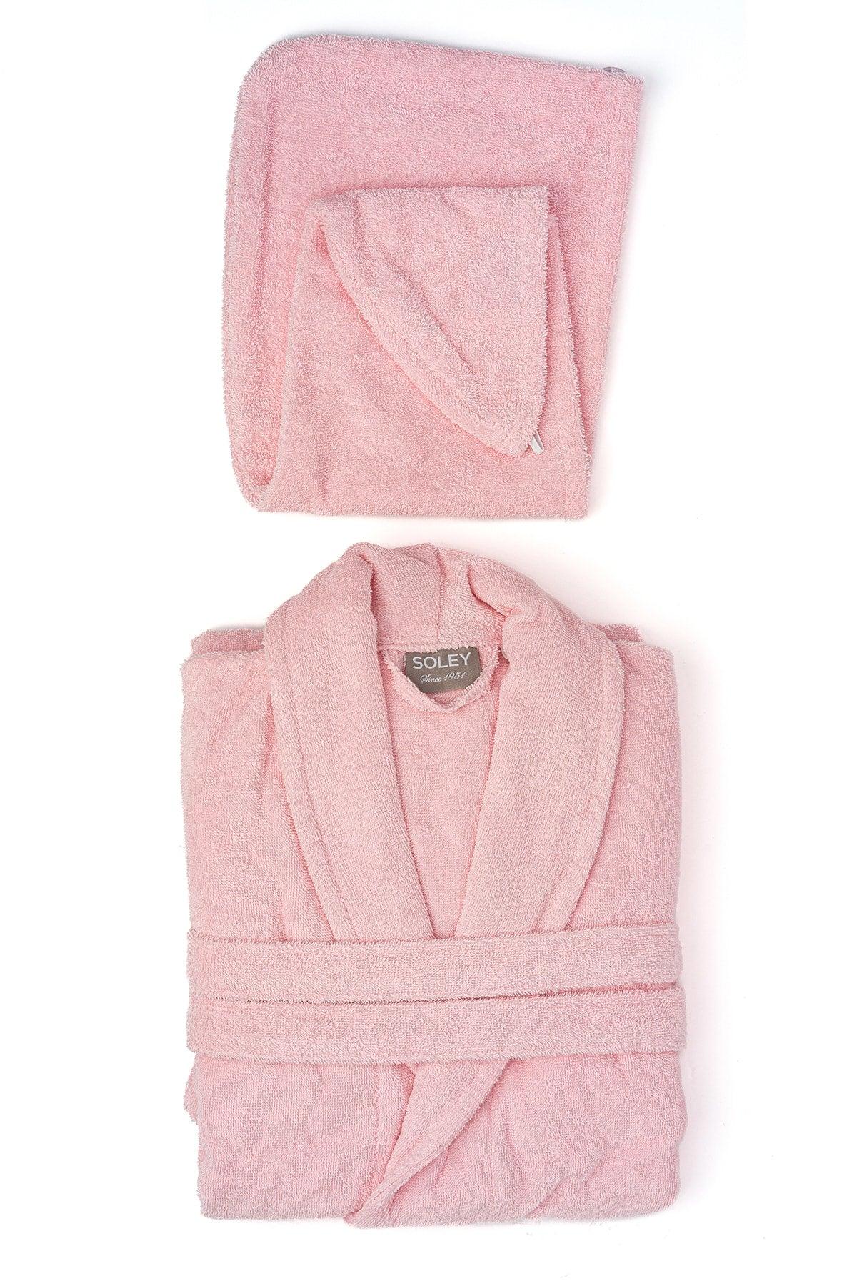 | May | Extra Soft 100% Cotton Hair Cap & Women's Bathrobe Set - Swordslife