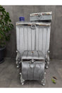 Luna Gray 3-Piece Mdf Silk Velvet Bathroom Set Dirty Laundry Basket - Towel Holder - Detergent Set - Swordslife