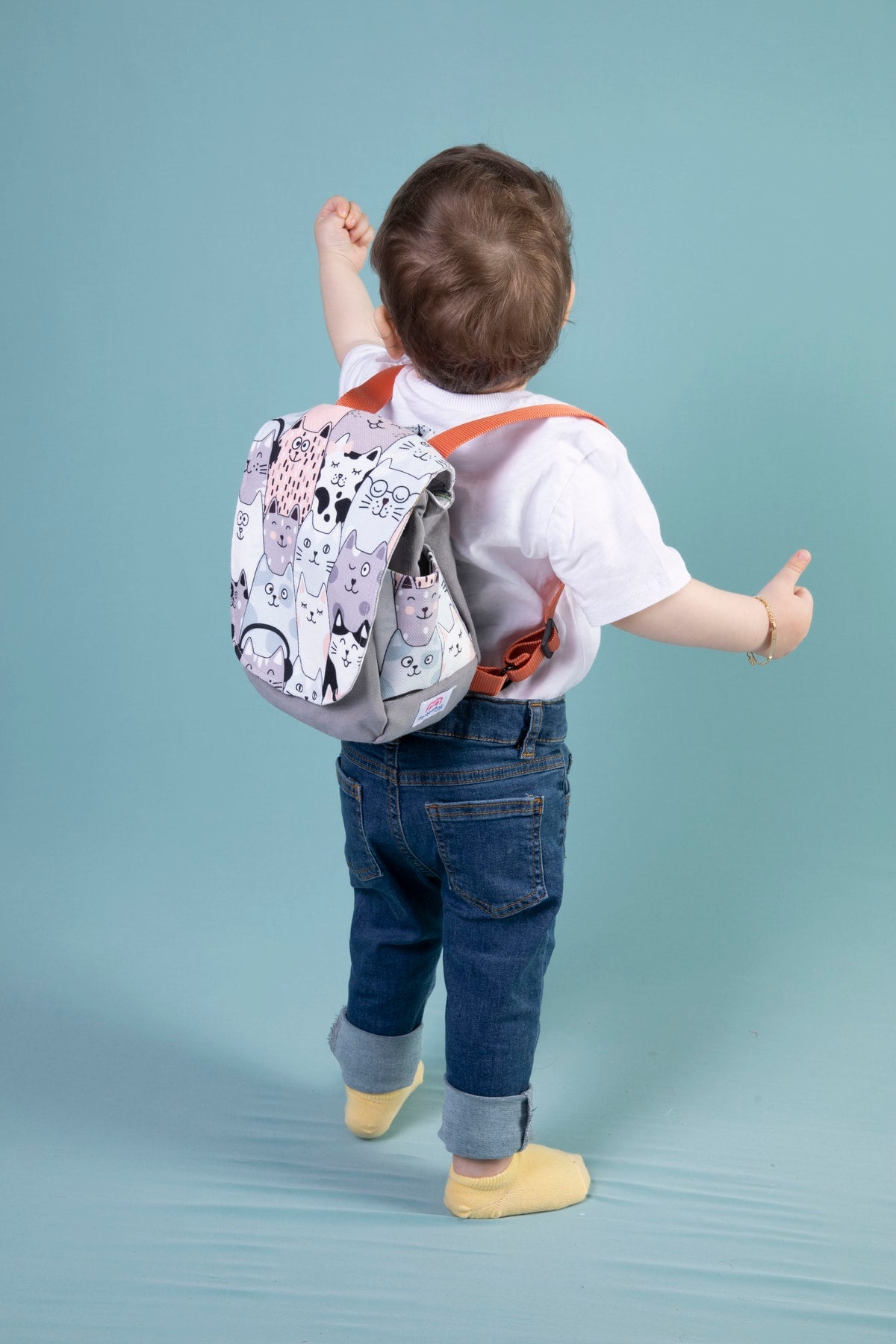 Cat Faces 101 Kids Backpack 20X18X10 - (0-1-2-3-4 Age)
