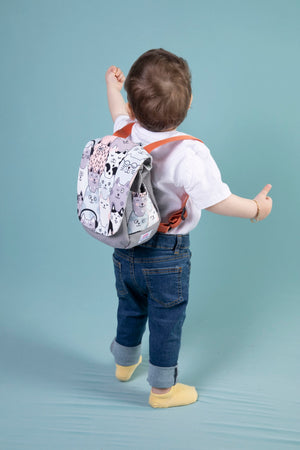 Cat Faces 101 Kids Backpack 20X18X10 - (0-1-2-3-4 Age)
