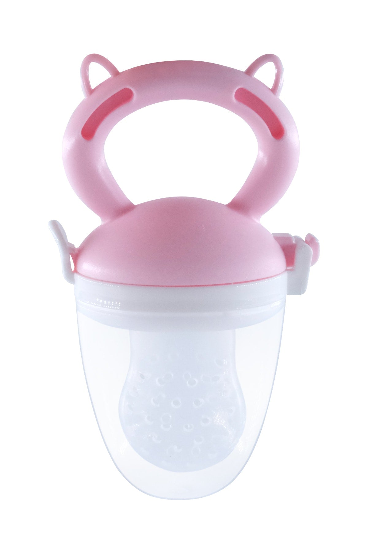 Baby Teether Fruit Vegetable Puree Pacifier Silicone Pink
