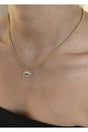 Gold Snake Chain Eye Necklace - Swordslife