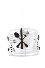 White Fork Spoon Knife Model Modern Pendant Lamp Chandelier