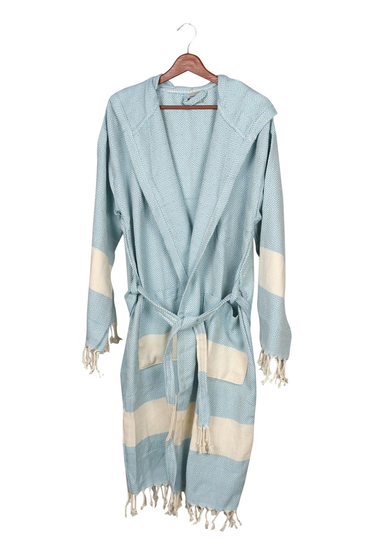 Cotton Hooded Large Size Peshtemal Bathrobe (2xl-3xl-4xl) - Swordslife