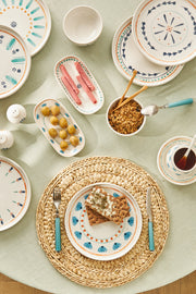 Agatha Porcelain 32 Piece Breakfast/Serving Set For 6 People