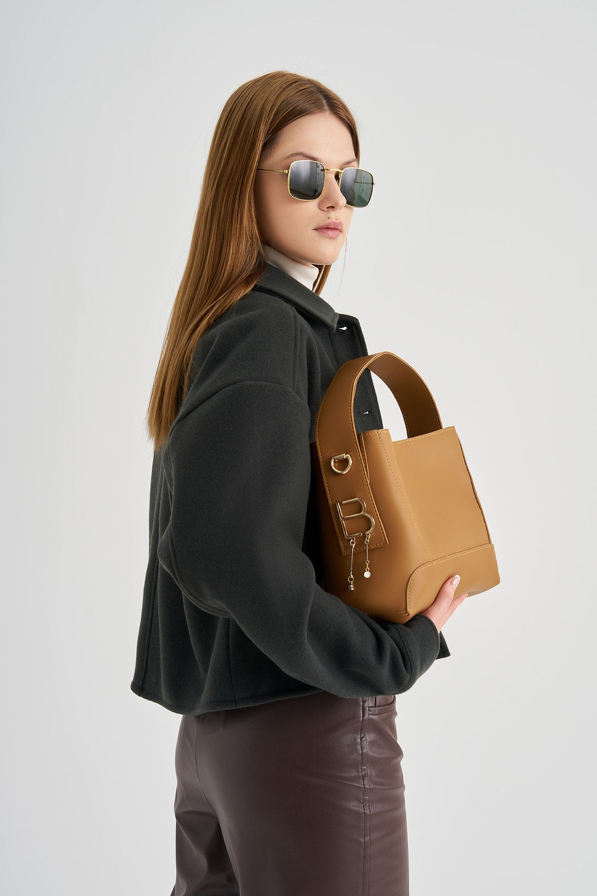 Women'S Hand And Shoulder Bag With Inner Wallet