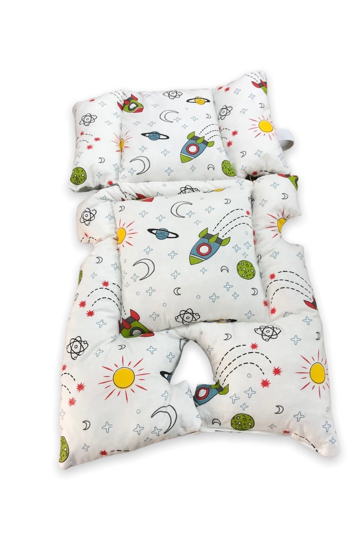 Baby Stroller And Car Seat Cushion With Lumbar Support New Space Green