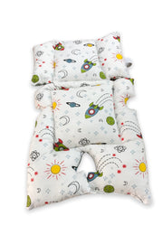 Baby Stroller And Car Seat Cushion With Lumbar Support New Space Green