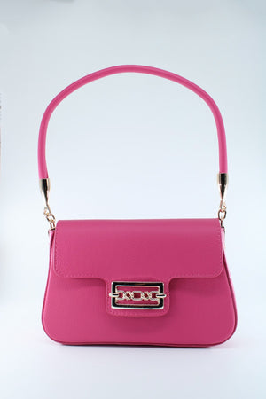 Women'S Textured Magnet Clamshell Lined Hand And Sleeve Bag
