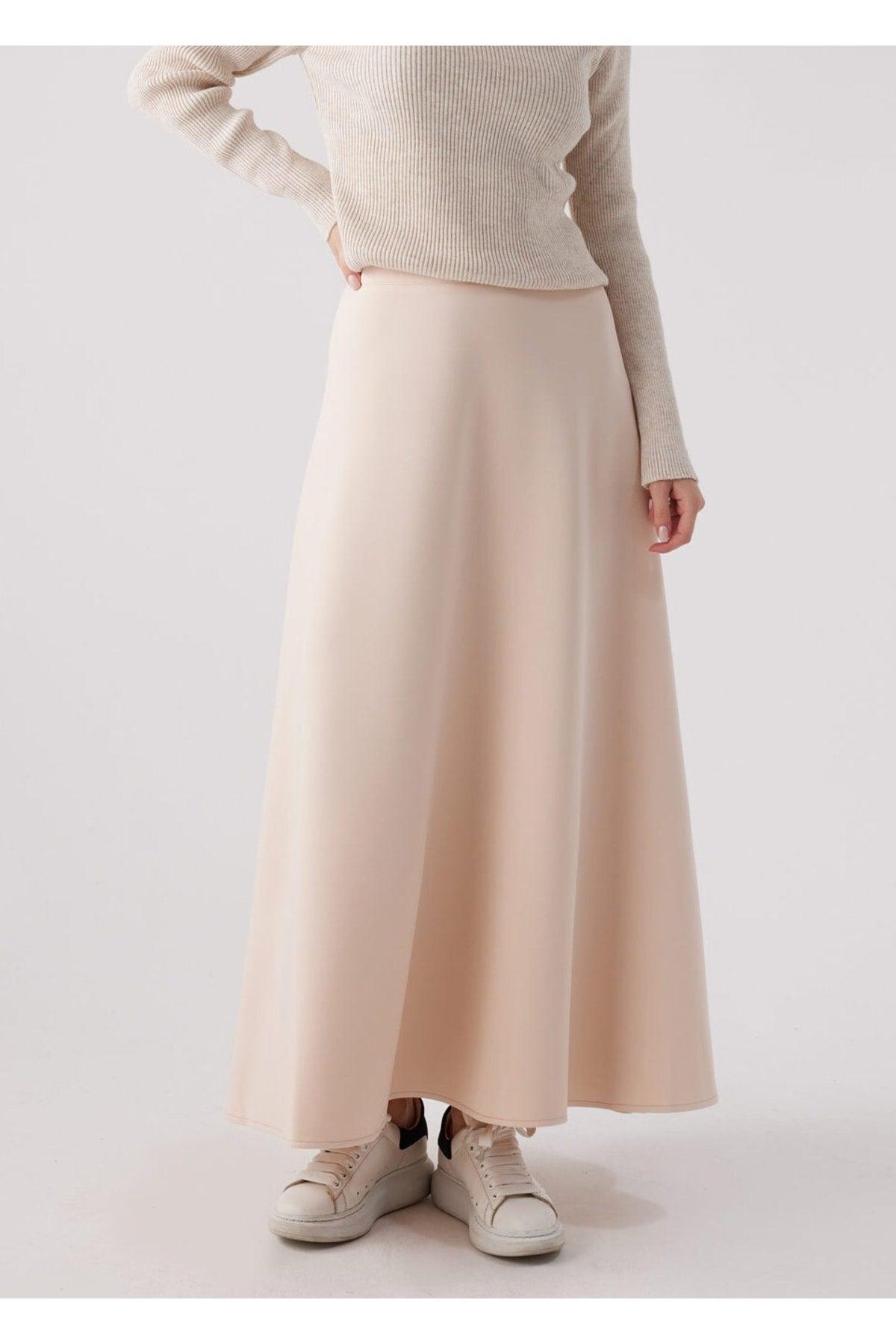 Beige Scuba Skirt - Swordslife