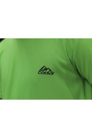 Neon Bright Green Sweat Absorbent Outdoor Performance Sports T-Shirt